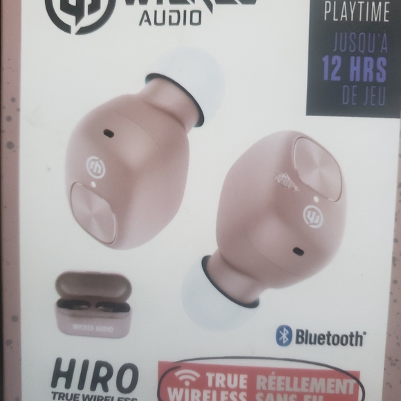 Wicked Audio Hiro True Wireless Bluetooth Ear Buds  Rose Gold - Picture 9 of 9